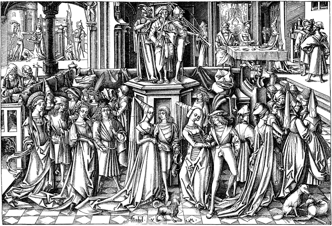 The Dance at the Court of Herod, c. 1500 by Israhel van Meckenem the younger