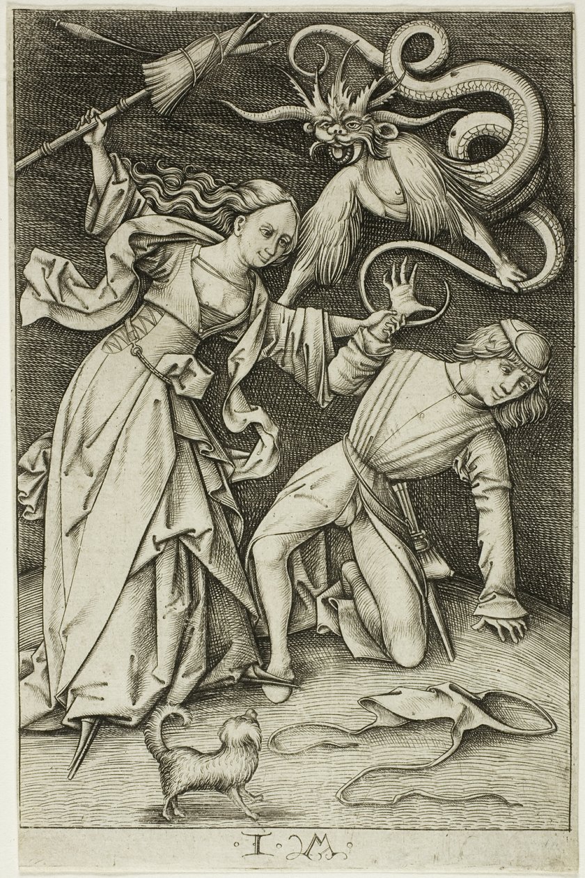 The Fight over the Trousers by Israhel van Meckenem the younger