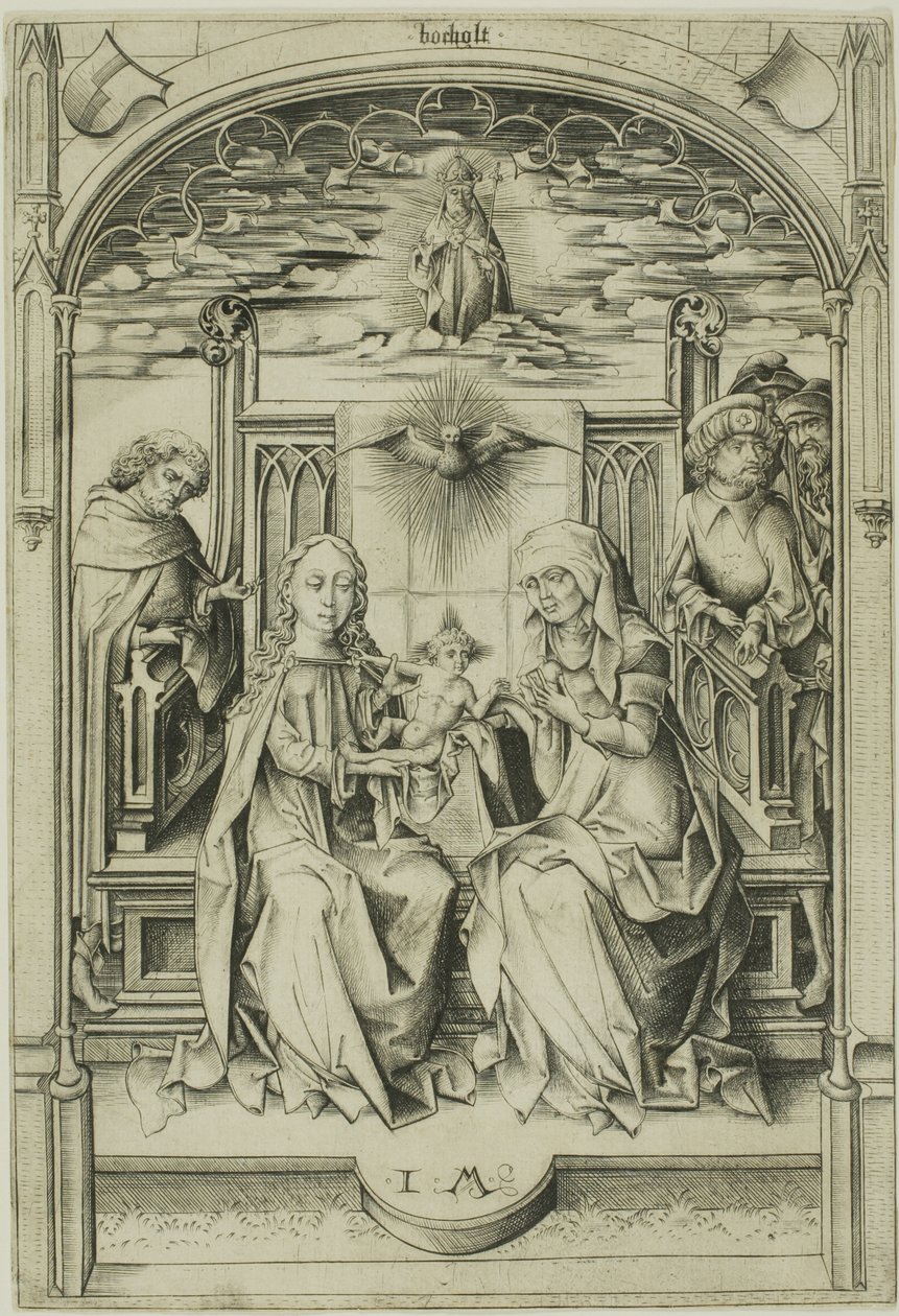The Holy Family by Israhel van Meckenem the younger