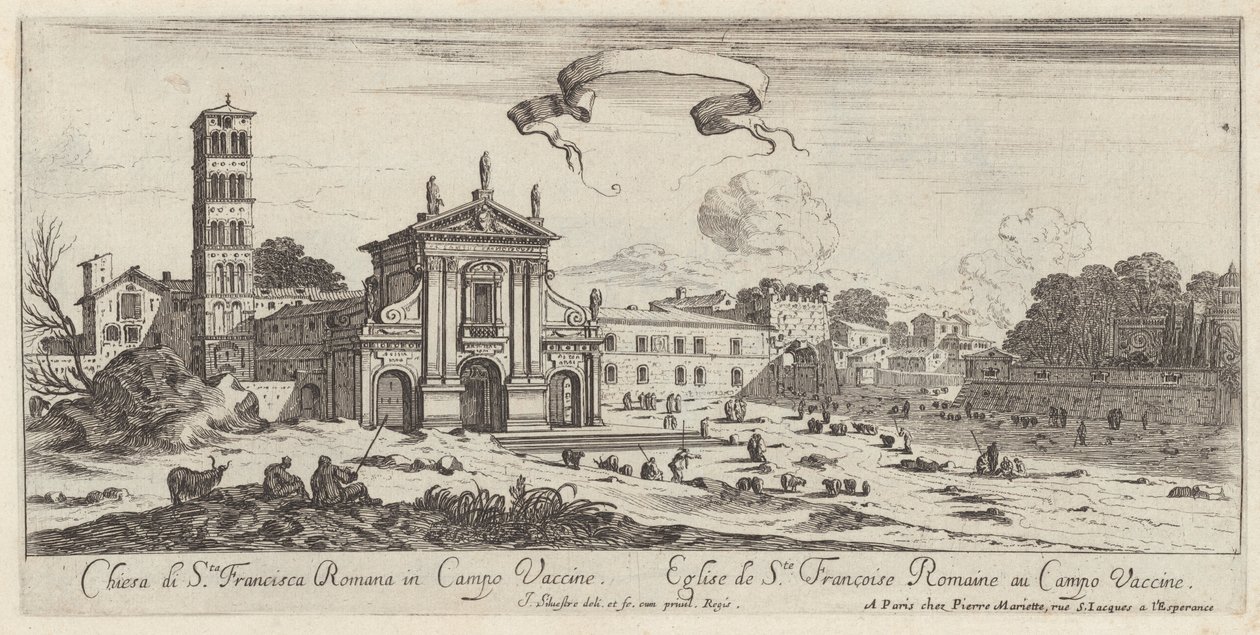 Church of St. Francesca Romana in Campo Vaccino by Israël Silvestre