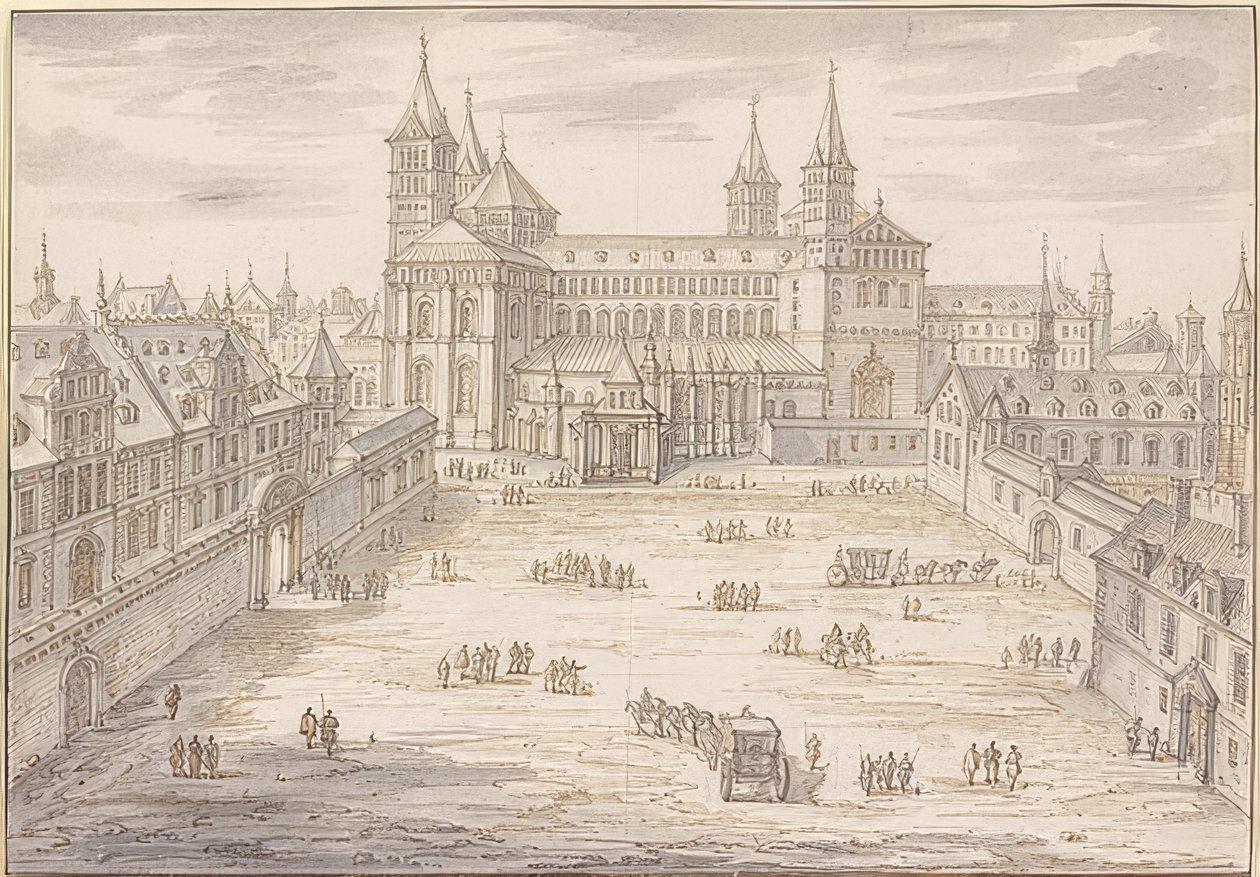 The Cathedral of Speyer and the Episcopal Palace. 1621 by Israël Silvestre