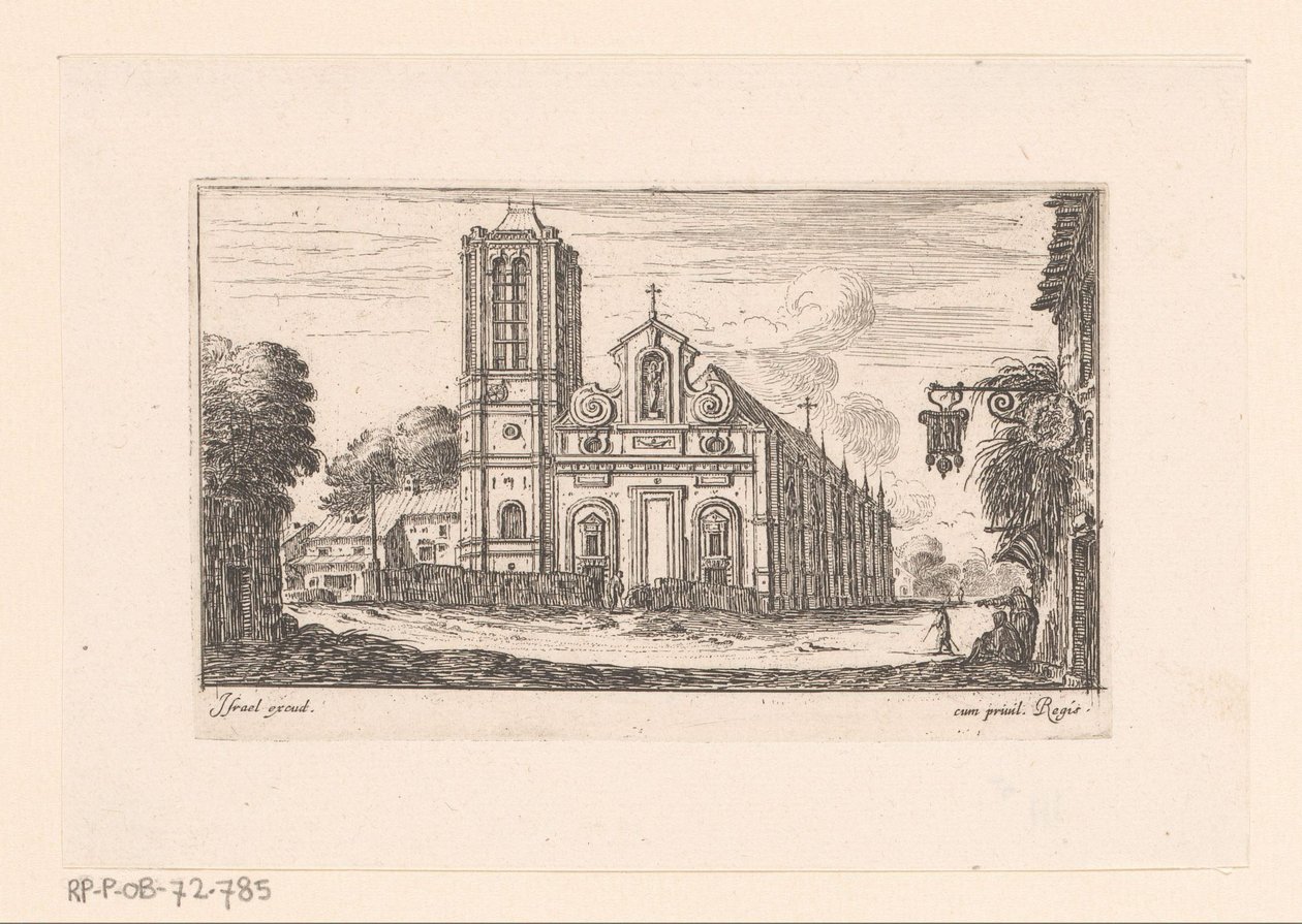 View of the Notre-Dame-des-Vertus (Various Views of Churches, Castles, and Cities) by Israël Silvestre