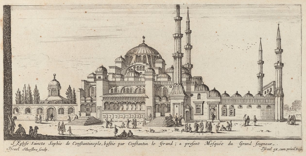 The Church of Saint Sophia in Constantinople, Built by Constantine the Great; Now Mosque of the Grand Seigneur by Israël Silvestre