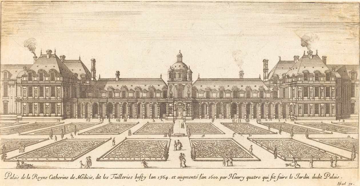 Palace of Queen Catherine de Medici by Israël Silvestre