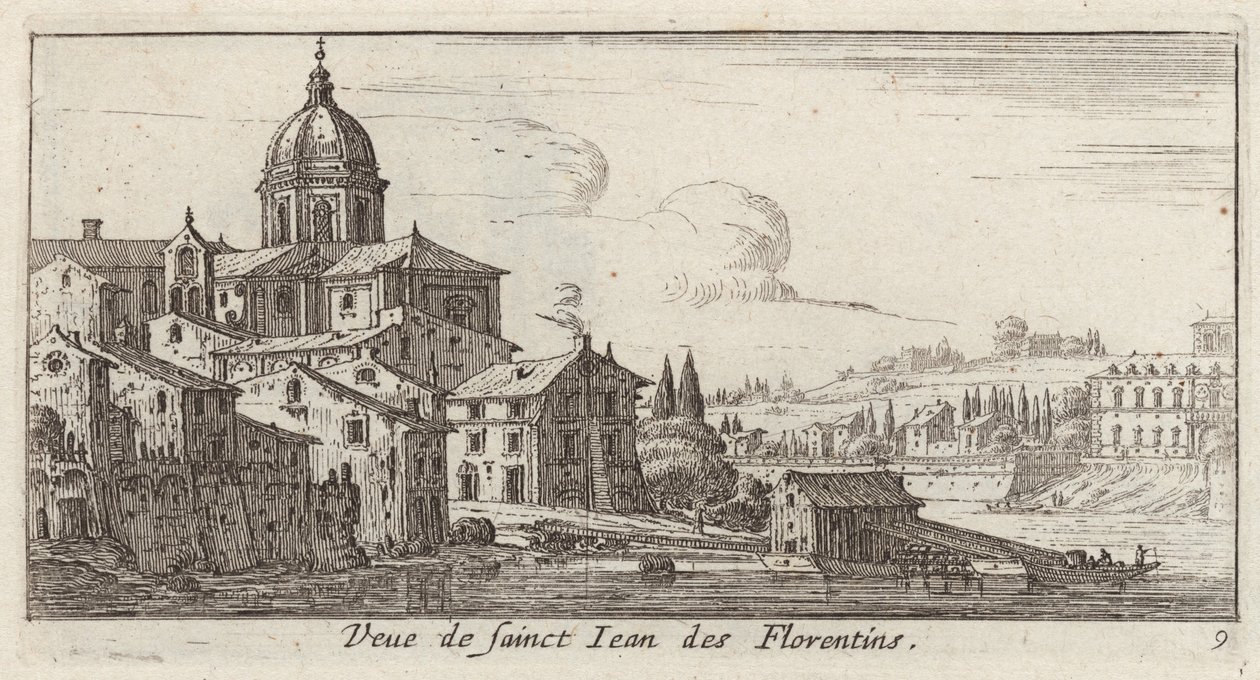 View of Saint John of the Florentines by Israël Silvestre