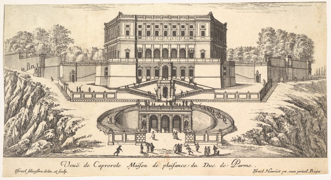 View of Caprarola, from a Series of Fifteen Views of Italy and France by Israël Silvestre
