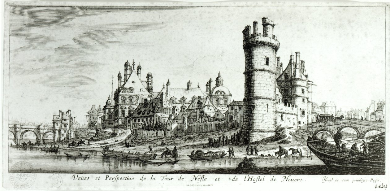 Perspective View of the Tour de Nesle and the Hotel de Nevers by Israël Silvestre the Younger