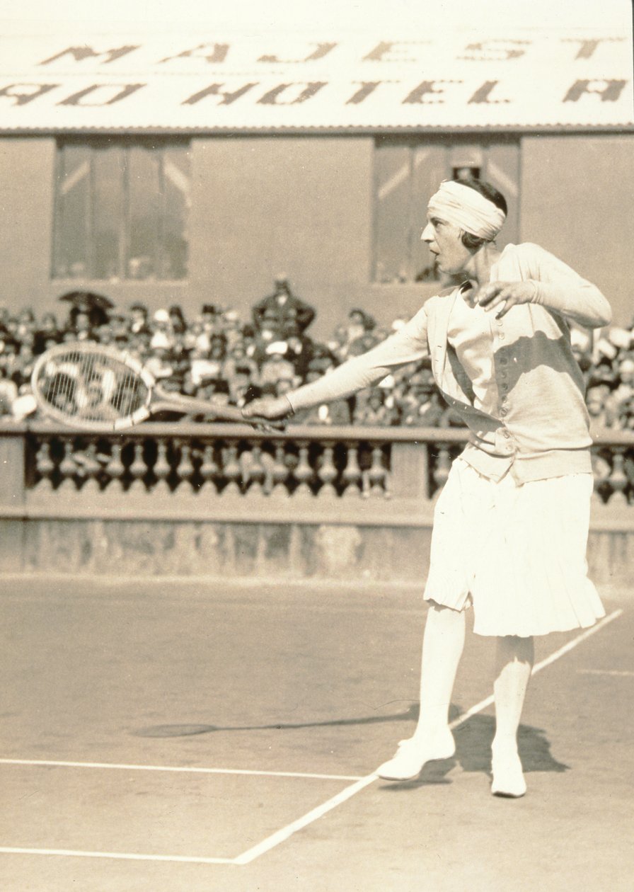 Suzanne Lenglen Playing Tennis, c.1926 by Italian Photographer