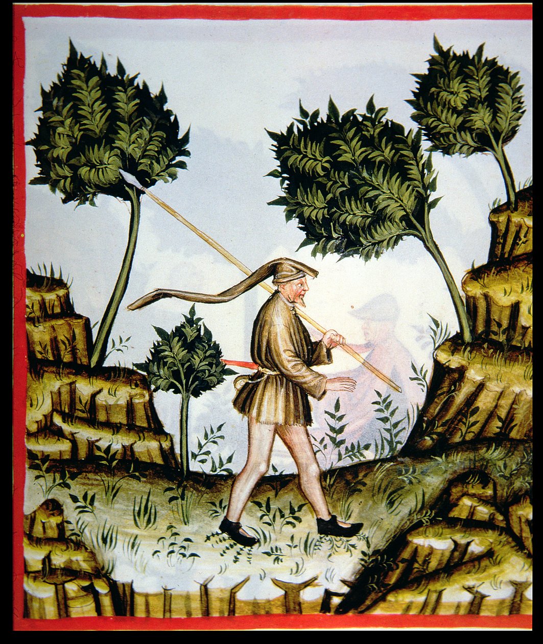 The South Wind, from Tacuinum Sanitatis by Italian School