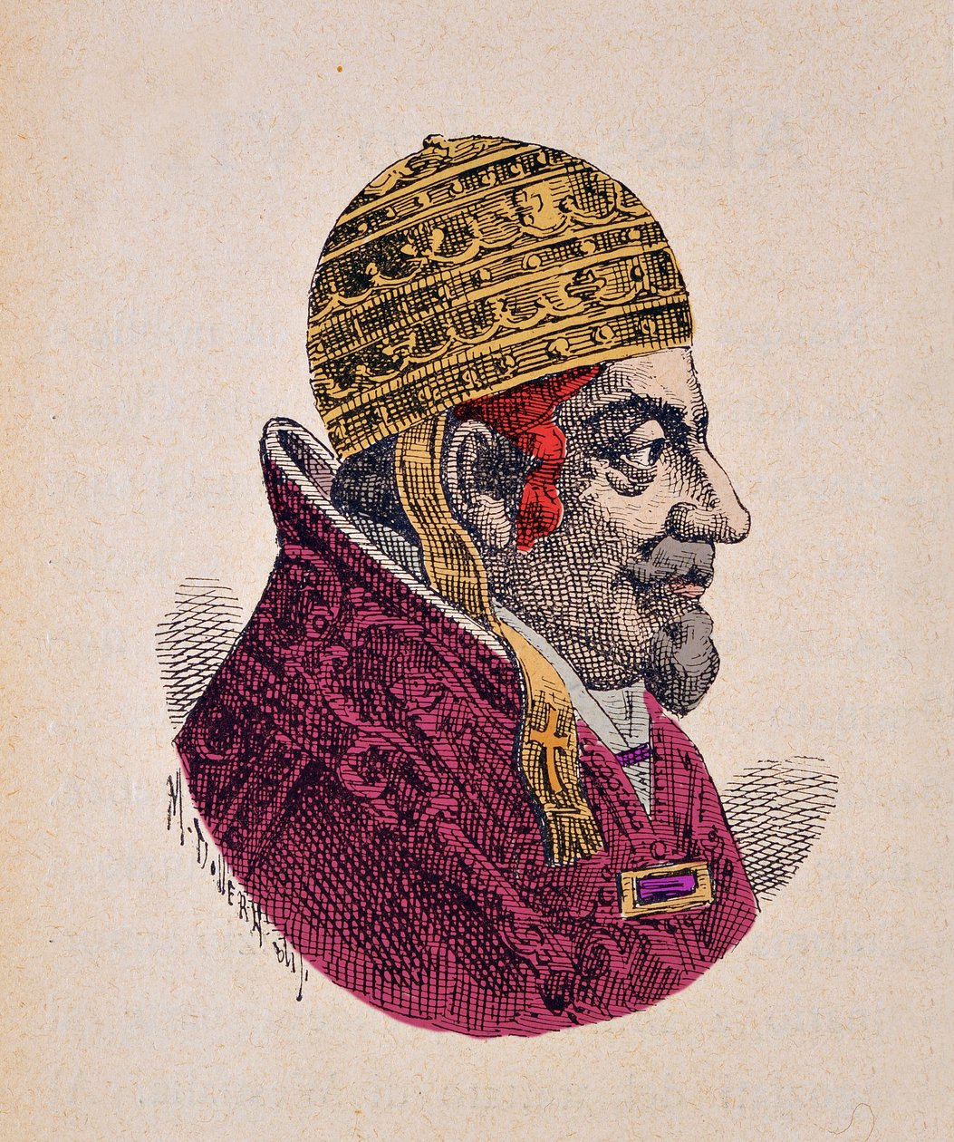 Portrait of Pope Alexander VII (1655-1667), 1898 by Italian School