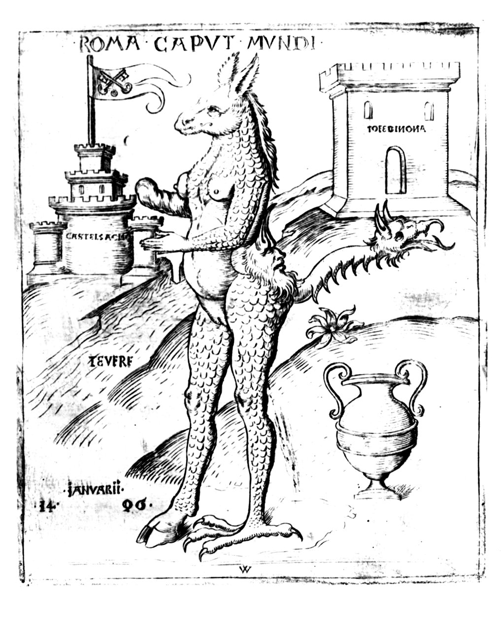 Rome, Capital of the World, 1596 by Italian School