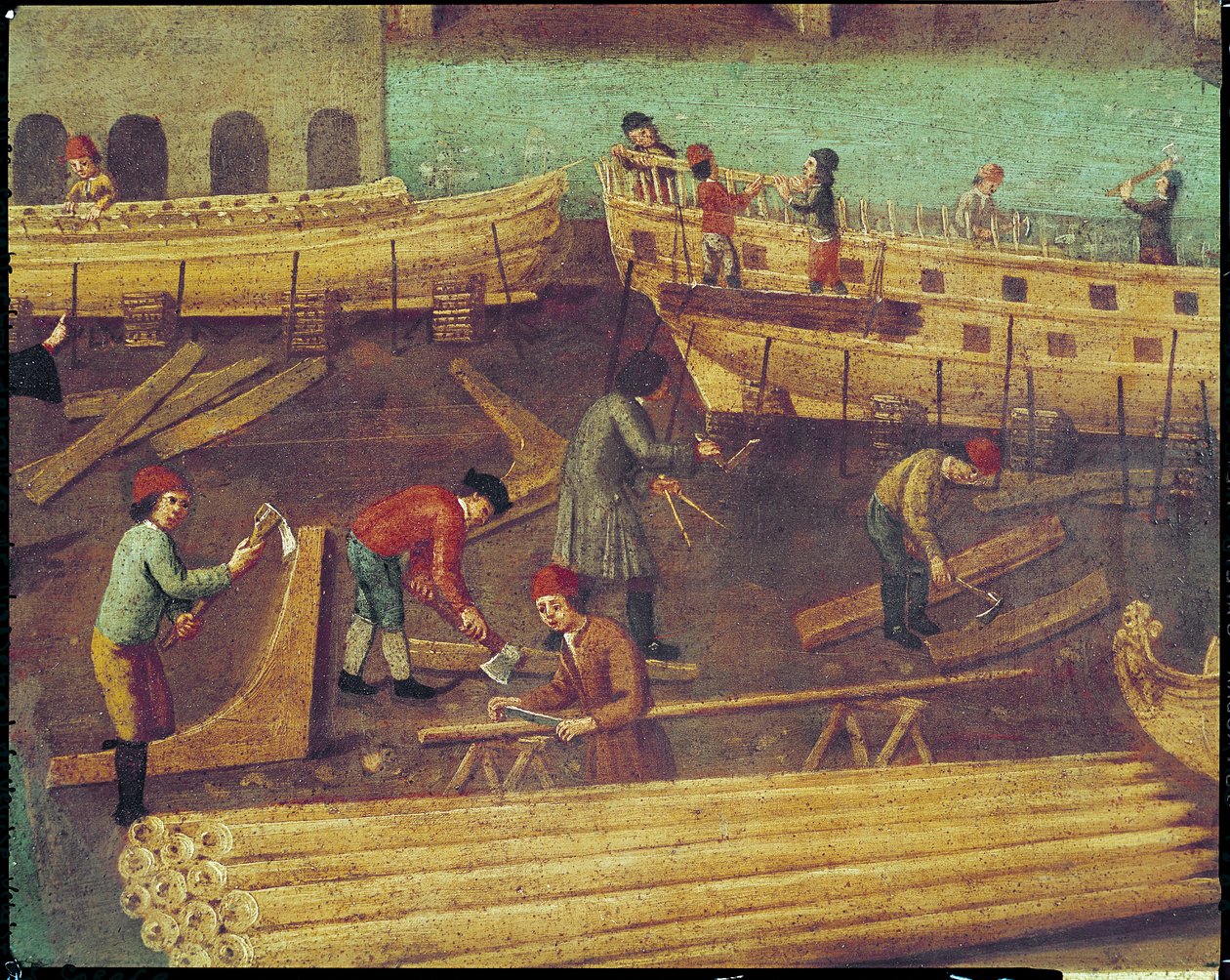 Sign for the Marangoni Family of Shipbuilders, Venetian by Italian School