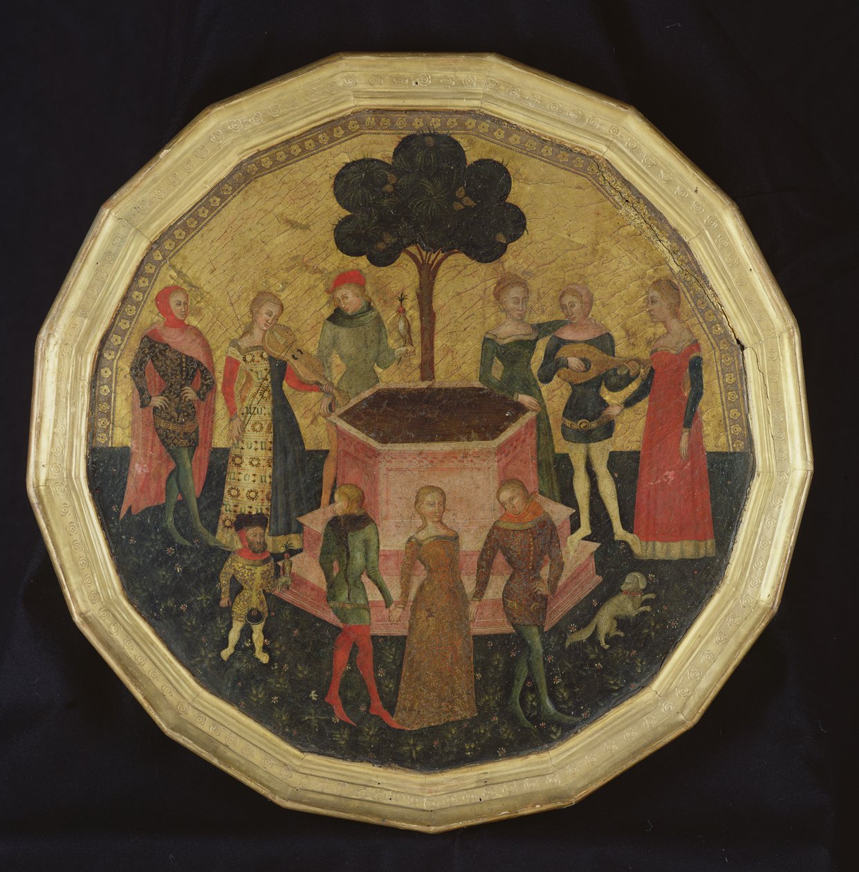 The Court of Love, c. 1380 by Italian School