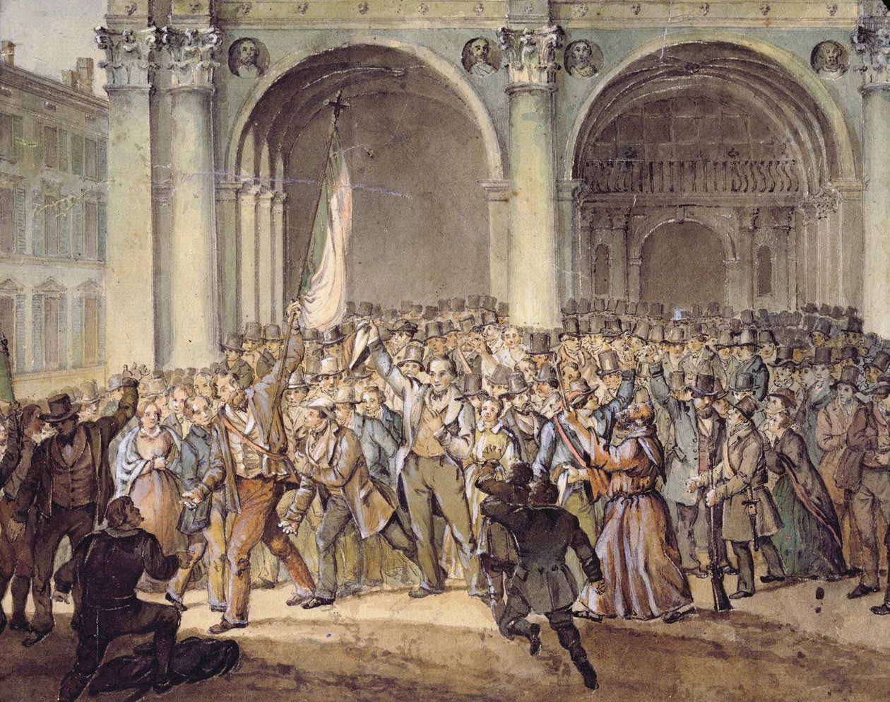 The Ten Days of Brescia, After 1849 by Italian School