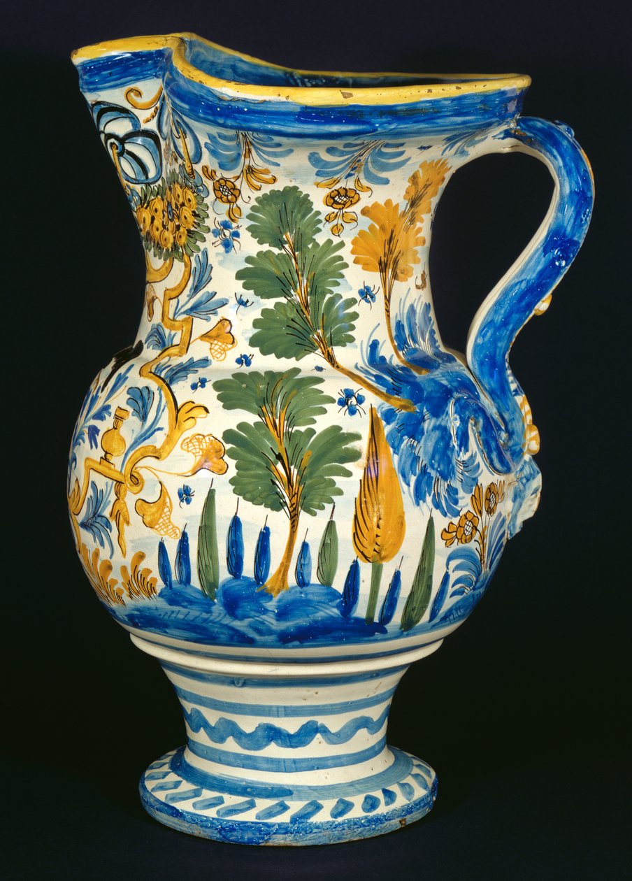 Trefoil-Spouted Wine Jug, from a Workshop in Pesaro by Italian School
