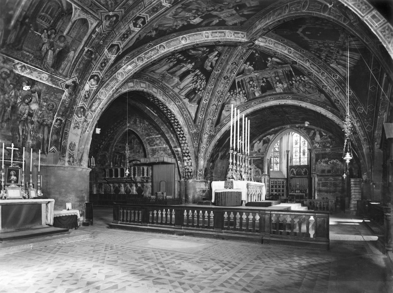 View of the Interior of the Lower Church by Italian School