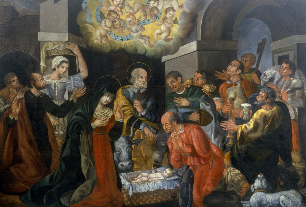 The Nativity and the Adoration of the Shepherds by Italian School Italian School