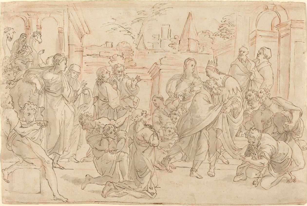 Joseph and His Brother in Egypt by Italian 17th Century
