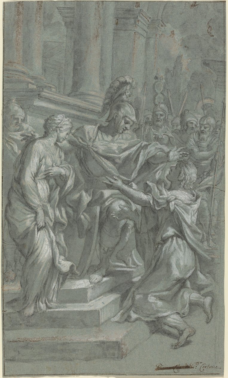 Scipio Restoring His Captive to Her Lover by Italian 17th Century