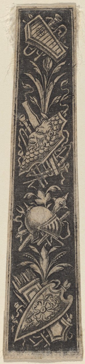 Ornament Plate with Armor and Musical Instruments by Italian 18th or 19th Century