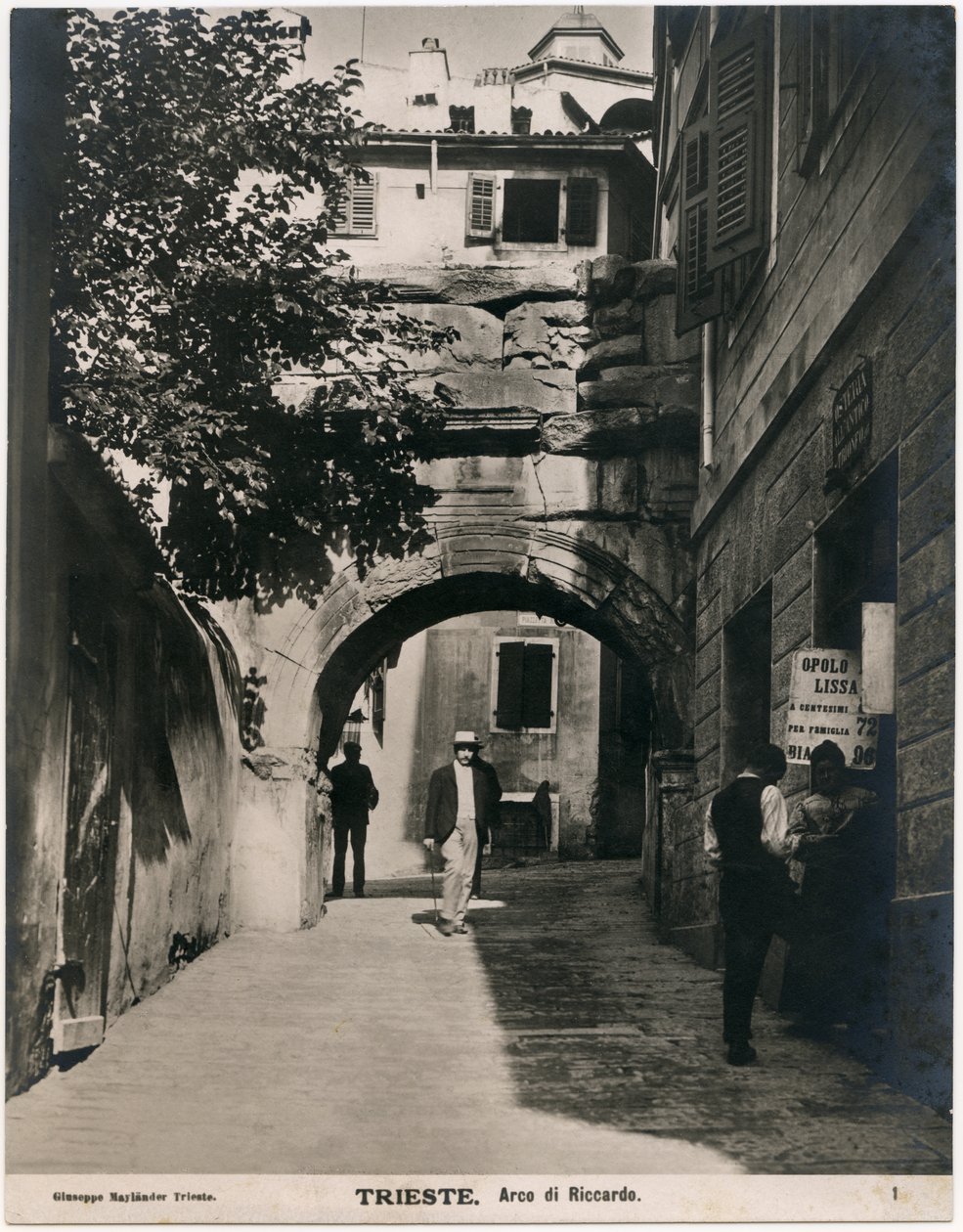 Arch of Riccardo, photograph by Giuseppe Maylander, Trieste, Friuli-Venezia Giulia, Italy by Italian Photographer