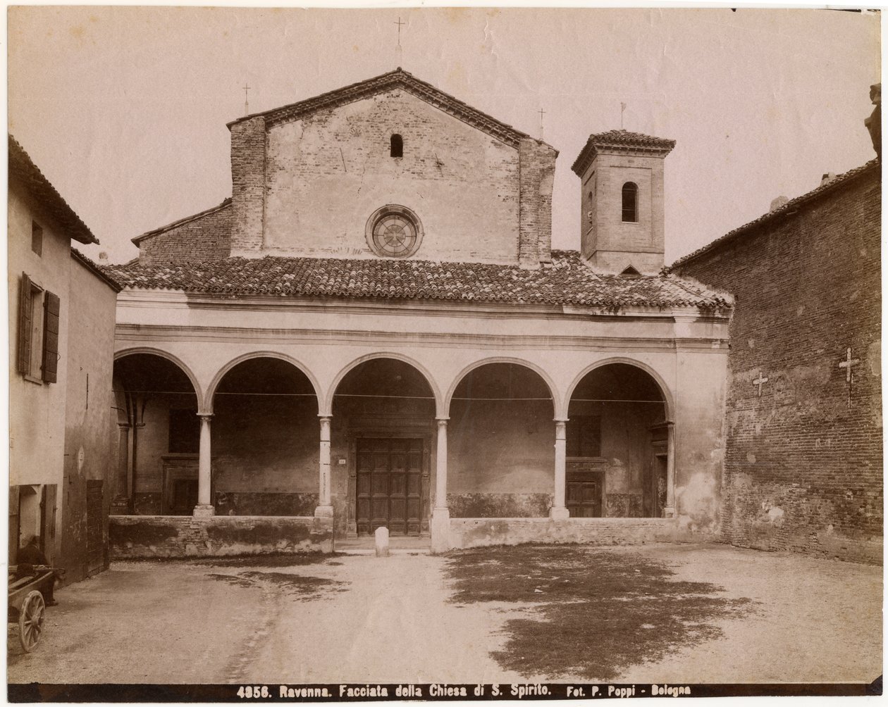 Church of Holy Spirit, Ravenna, Emilia-Romagna, Italy, Photograph by Pietro Poppi, Bologna, ca 1900 by Italian Photographer