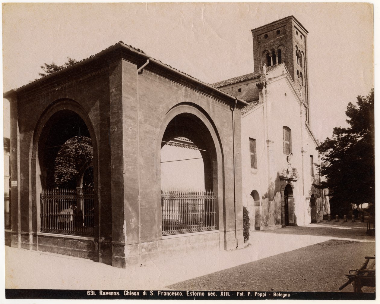 Church of St Francis, Ravenna, Italy, ca 1900 by Italian Photographer