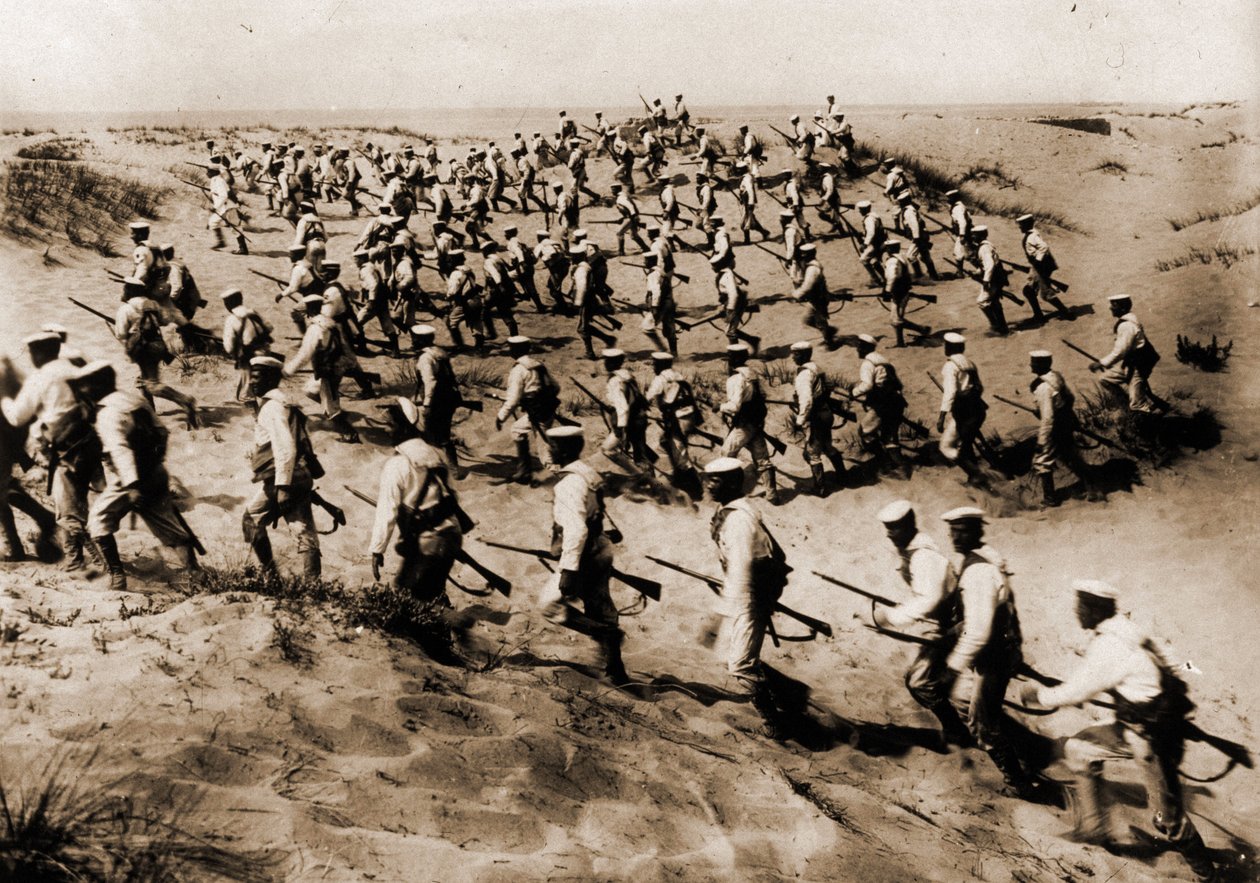 The Italian Landing in Benghasi (or Bengazi) (Libya) in Cyrenaic by Italian Photographer