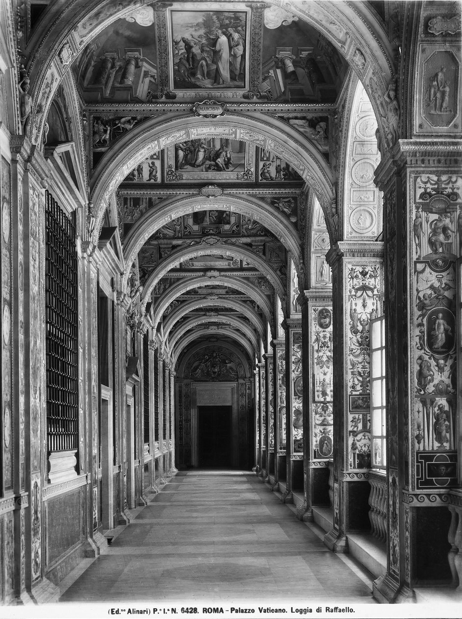 The Loggia of Raphael, Vatican Palace, Vatican City by Italian Photographer