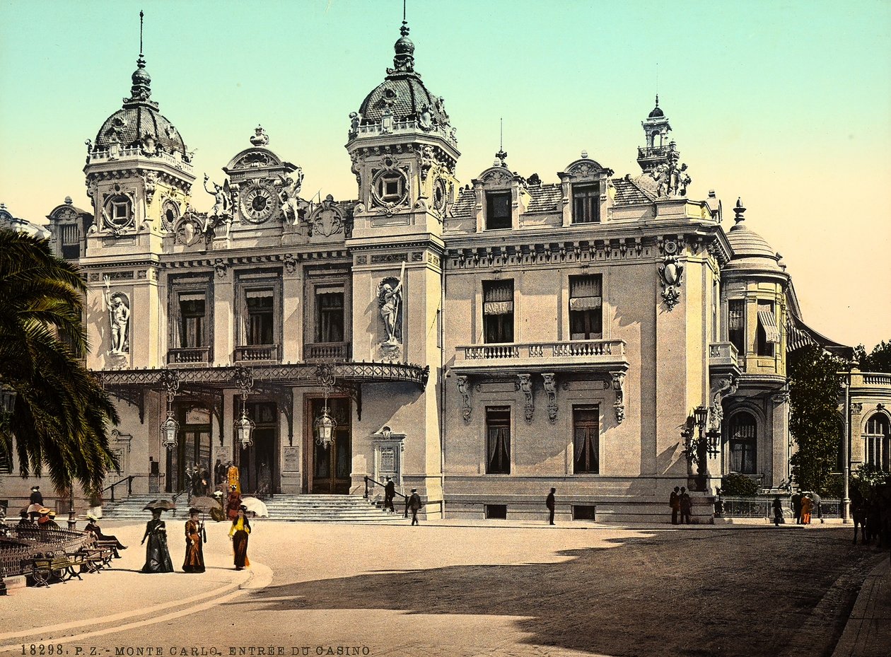 The Façade of the Casino of Monte Carlo, Monaco by Italian Photographer