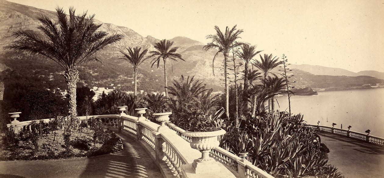 The garden of the Casino of Montecarlo, in the Principality of Monaco by Italian Photographer