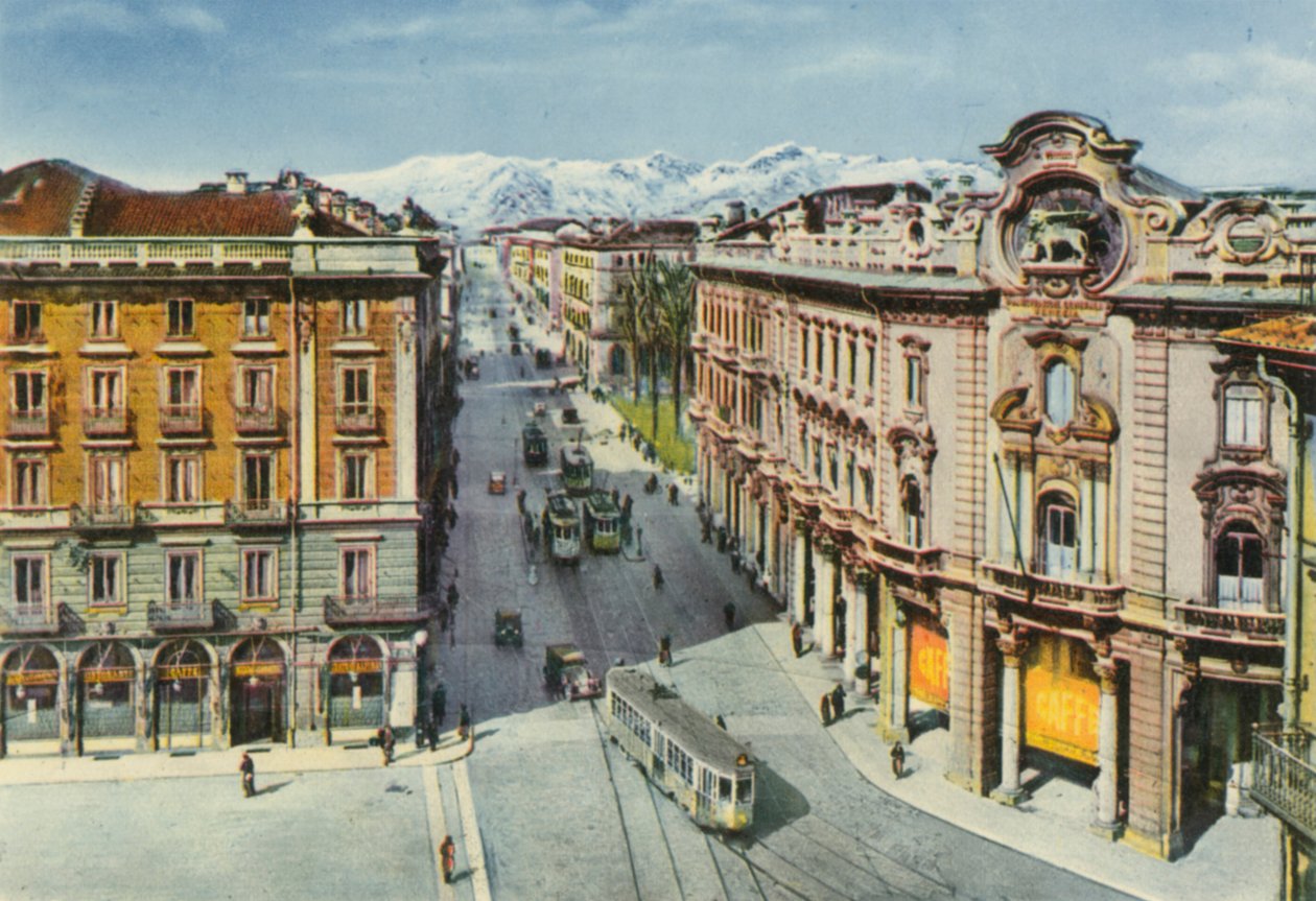 Turin – Piazza Solferino and Via Cernaia by Italian Photographer