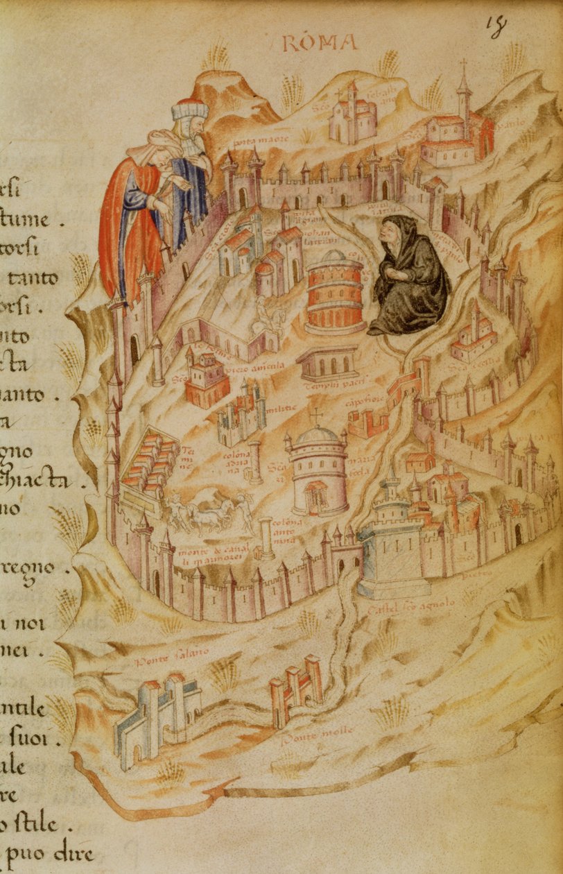 Roma La Veuve, showing the Widow of Rome, Italian by Italian School