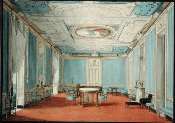A Neo-classical Palace Interior in Naples, c.1830 by Italian School