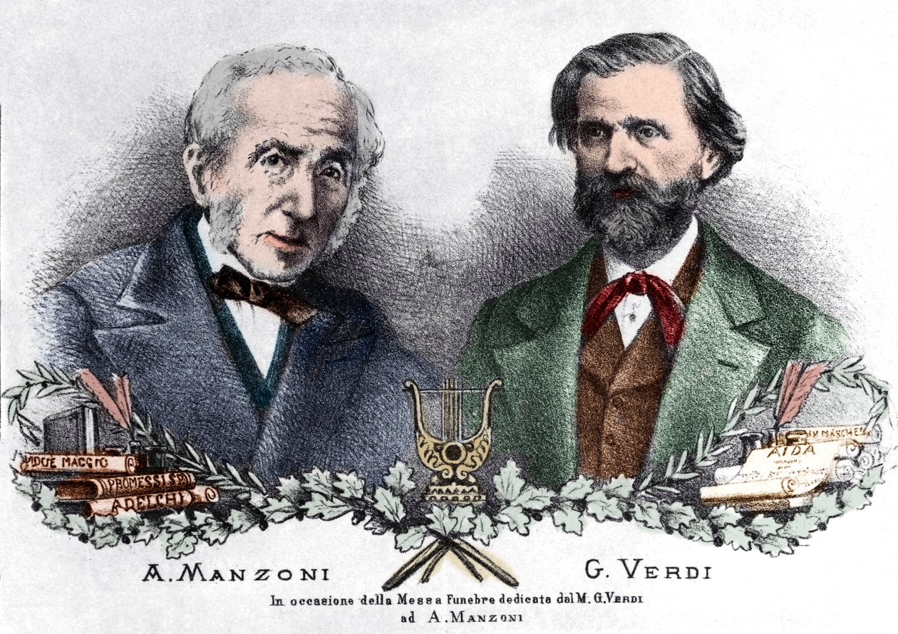 Alessandro Manzoni and Giuseppe Verdi on the Occasion of the Messa da Requiem by Italian School