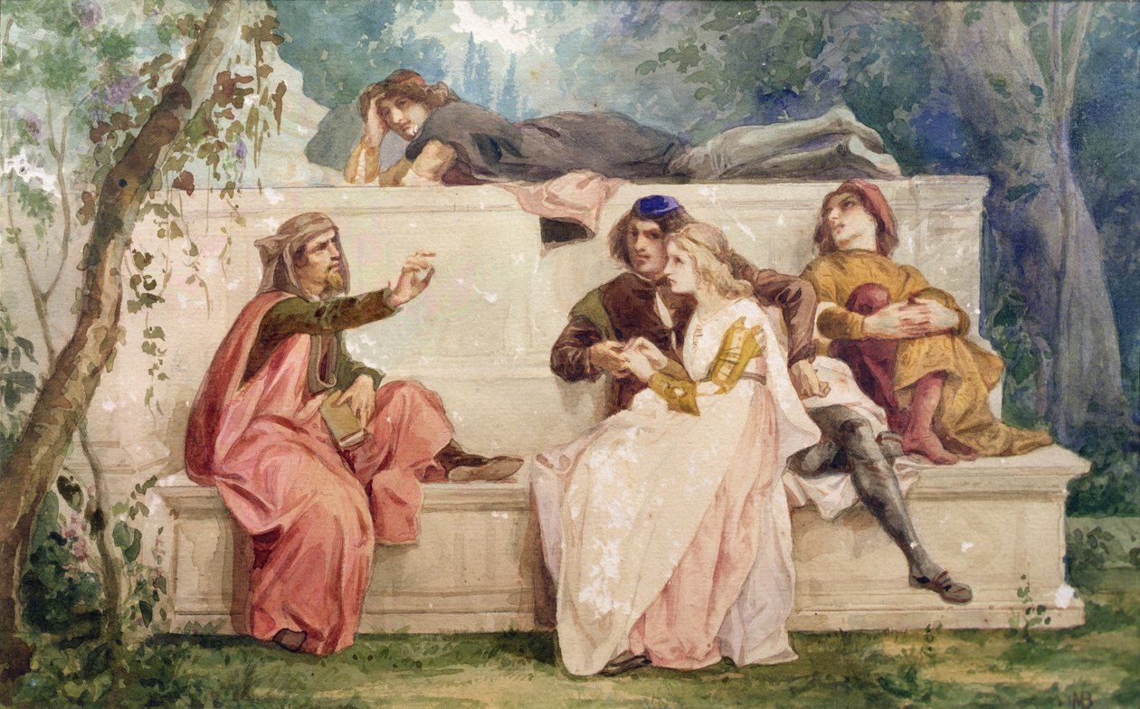 Ariosto and Tiziano by Italian School