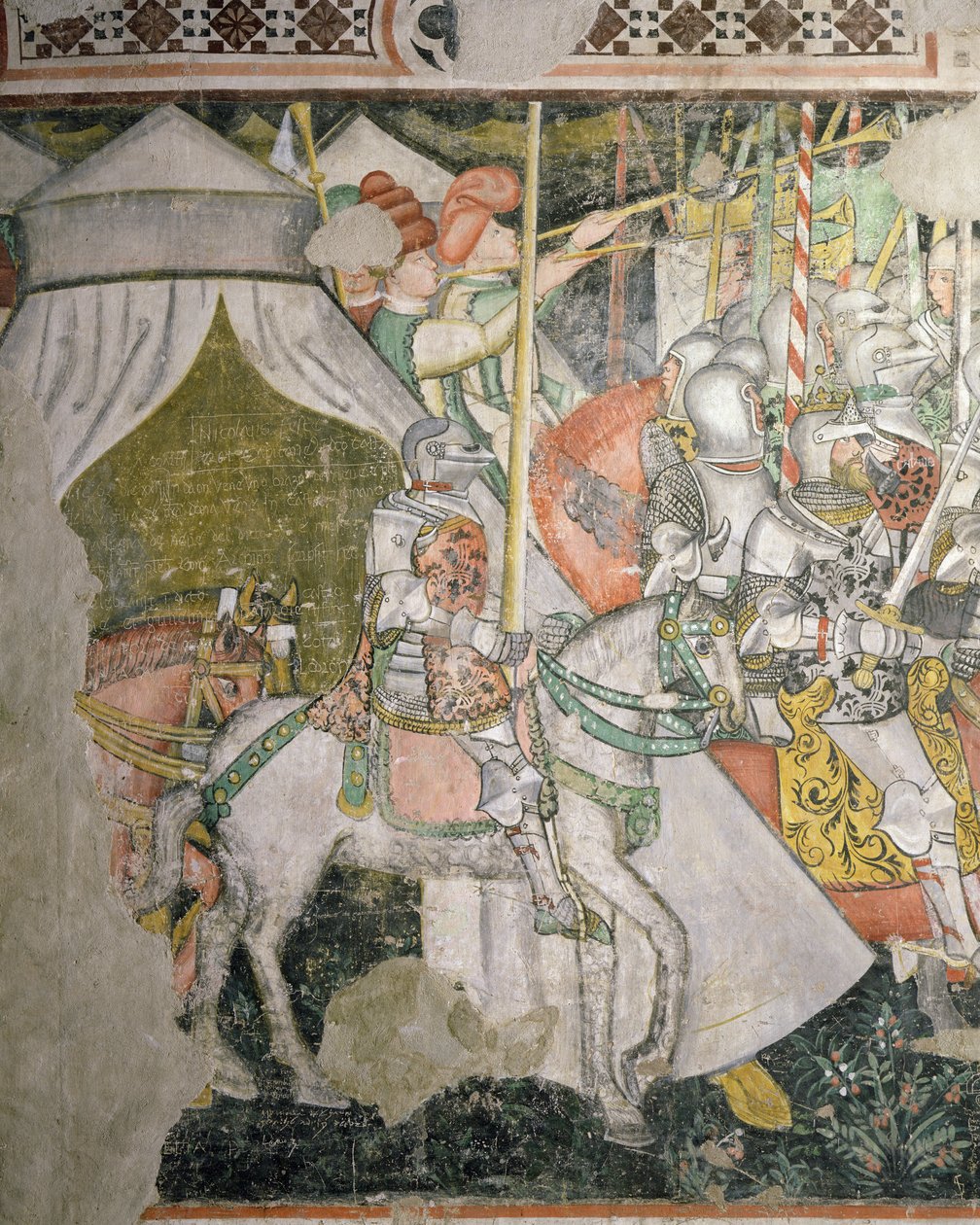 Army on horseback, (detail) by Italian School