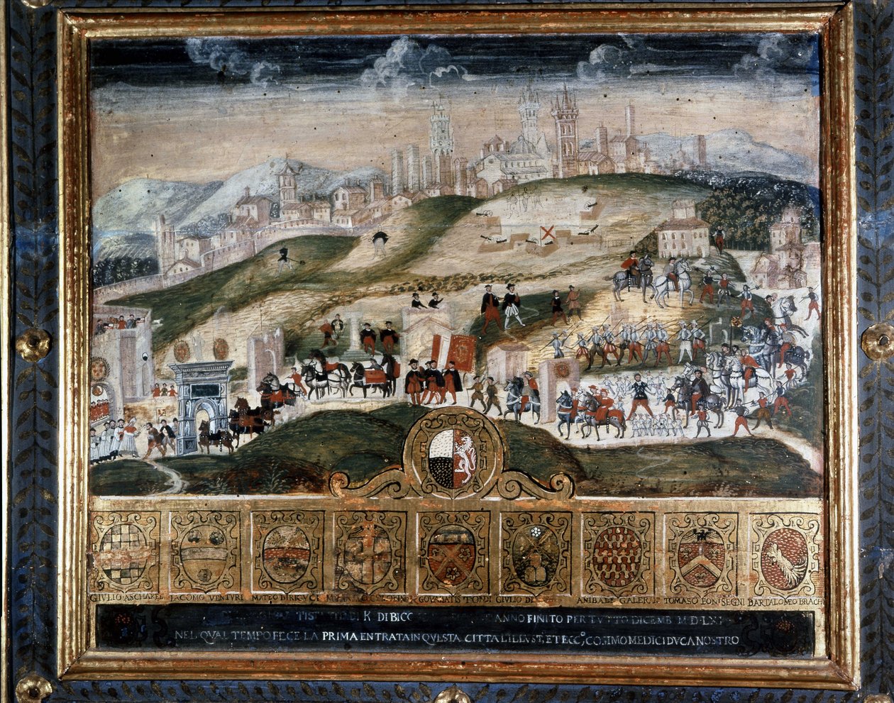 Arrival in Siena of Cosimo I of Medici (1389 - 1464) - National Archive, Siena by Italian School