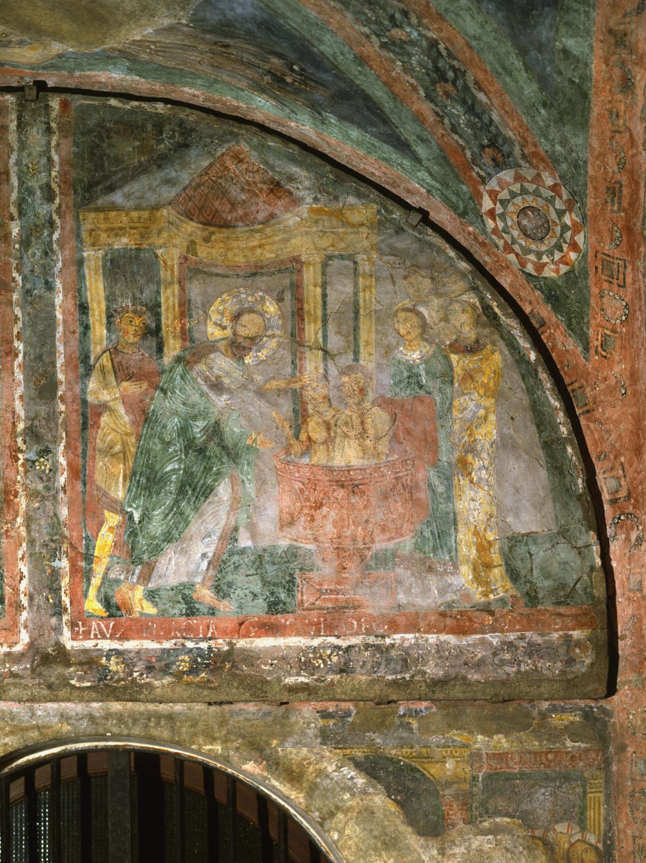 Baptism of Saint Pudentiana by Italian School