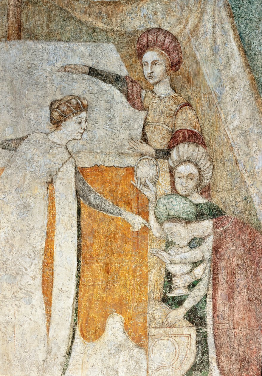 Bicocca degli Arcimboldi: 15th century fresco (detail) by Italian School