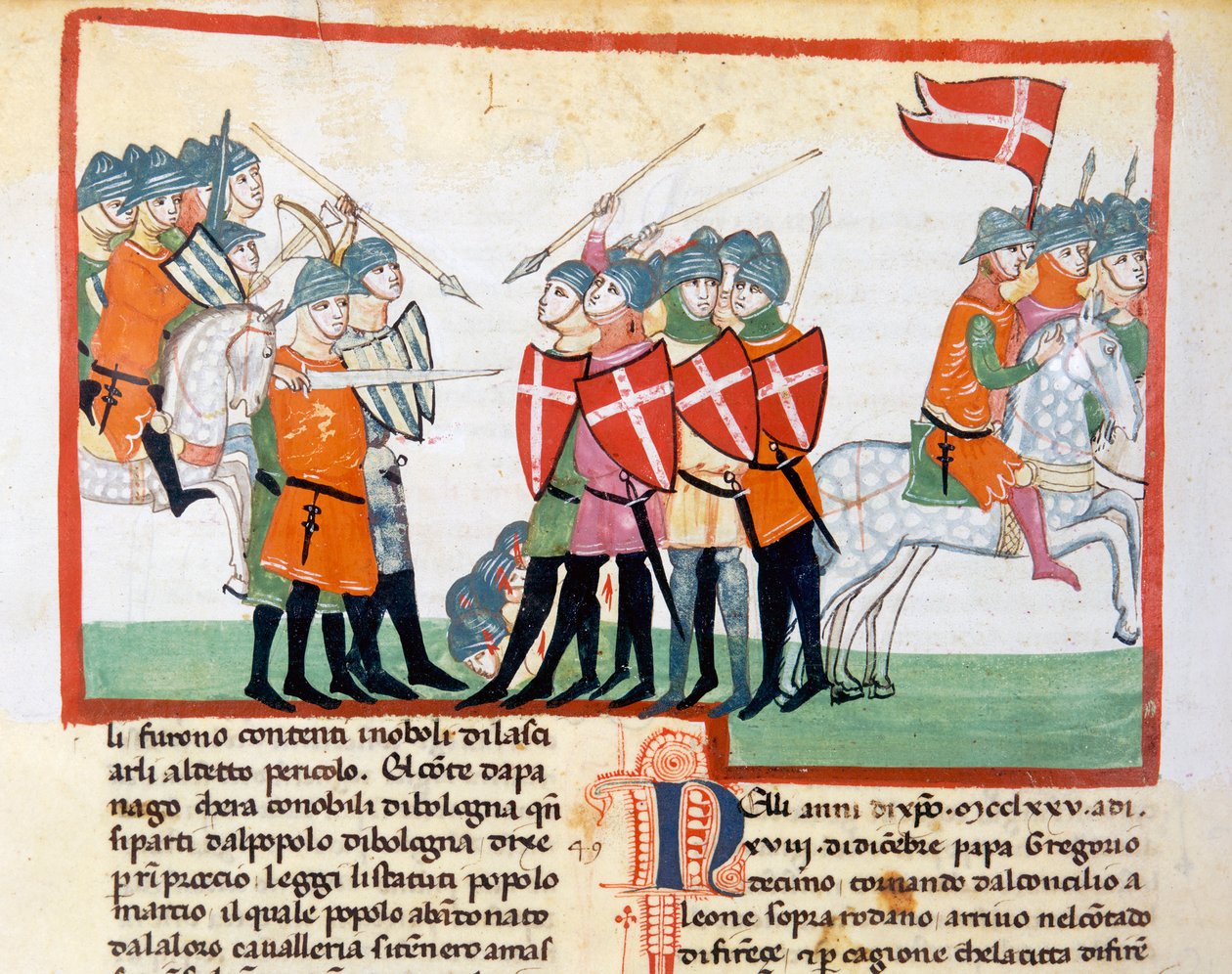 Bolognese Defeated at Ponte San Broccoli by Count of Montefeltro by Italian School
