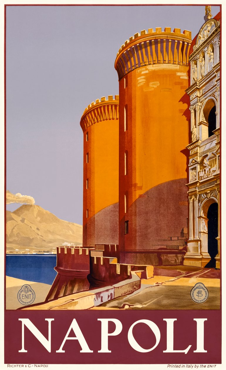 Castel Nuovo in Naples by Italian School
