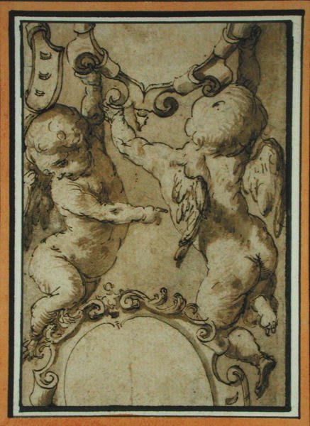 Cherubs, early 17th century by Italian School