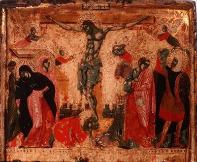 Crucifixion (detail) by Italian School