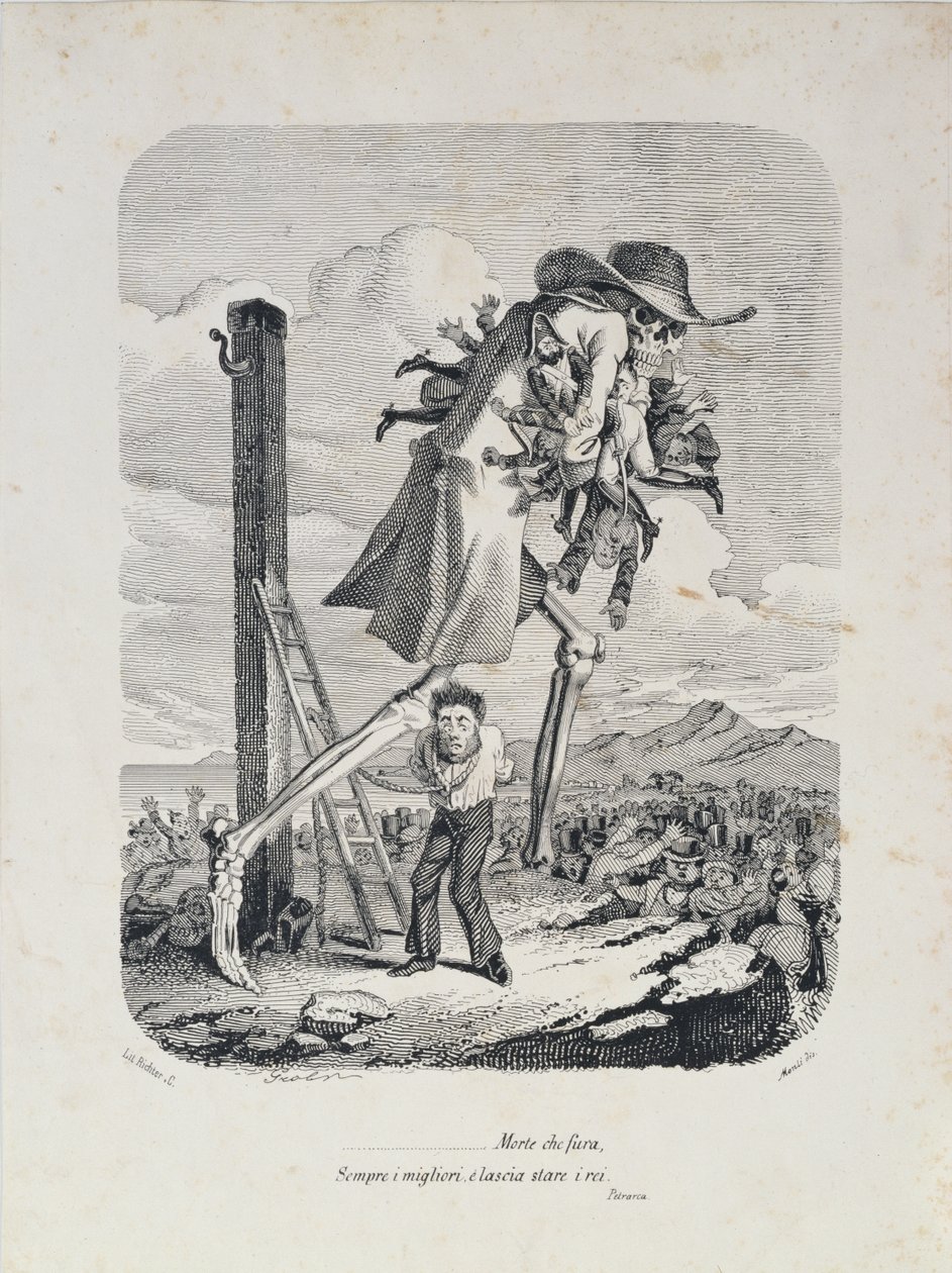 Death Takes All the Good Ones, and Leaves the Villains by Italian School