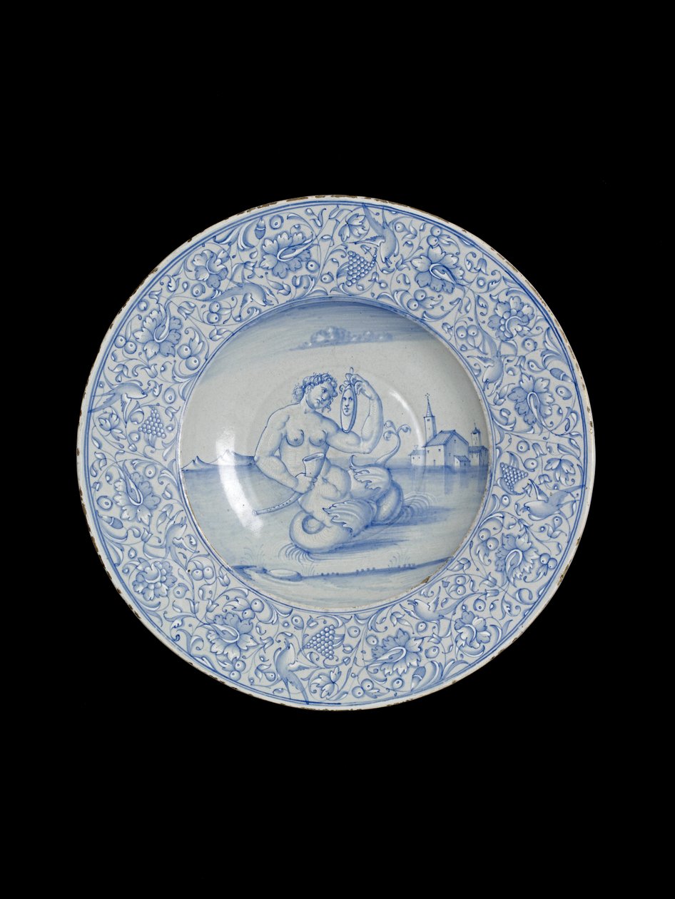 Dish with a Siren, Venice by Italian School