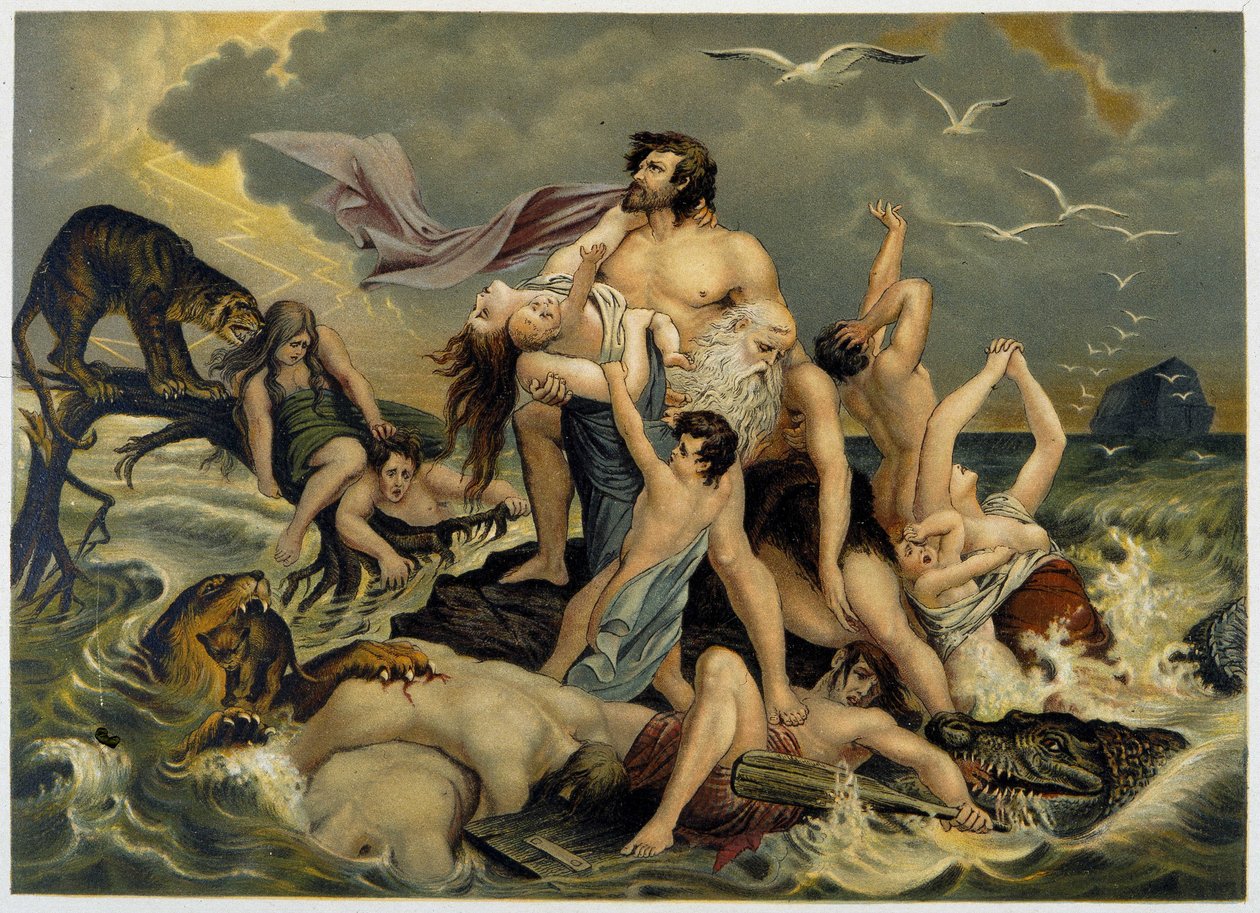 The Flood - in Aurea Bibbia Classica: Storia della Rivelazione Divina nell