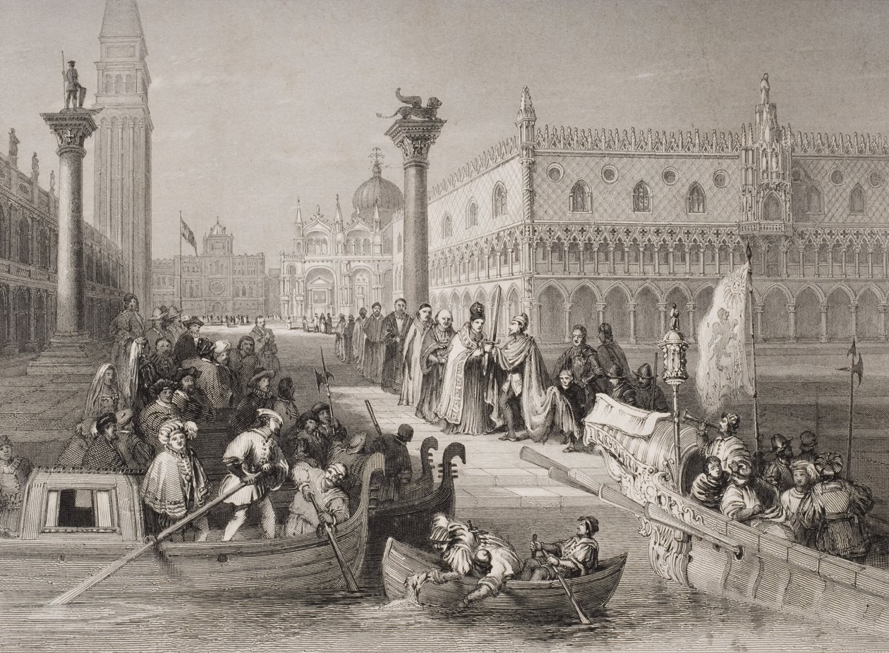 Embarkation of the Doge, Venice by Italian School