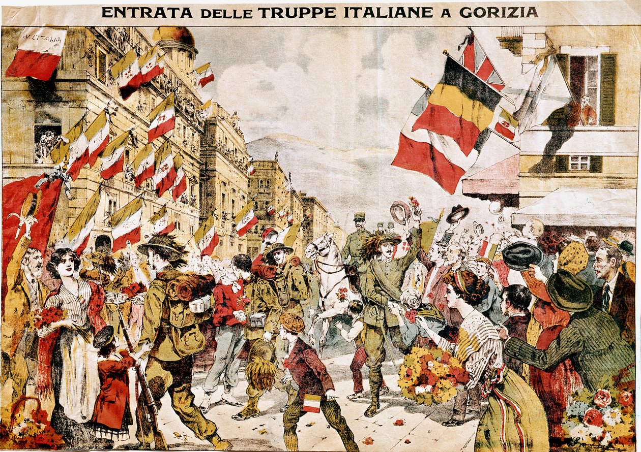 The Capture of Gorizia by Italian Troops, 1918 by Italian School