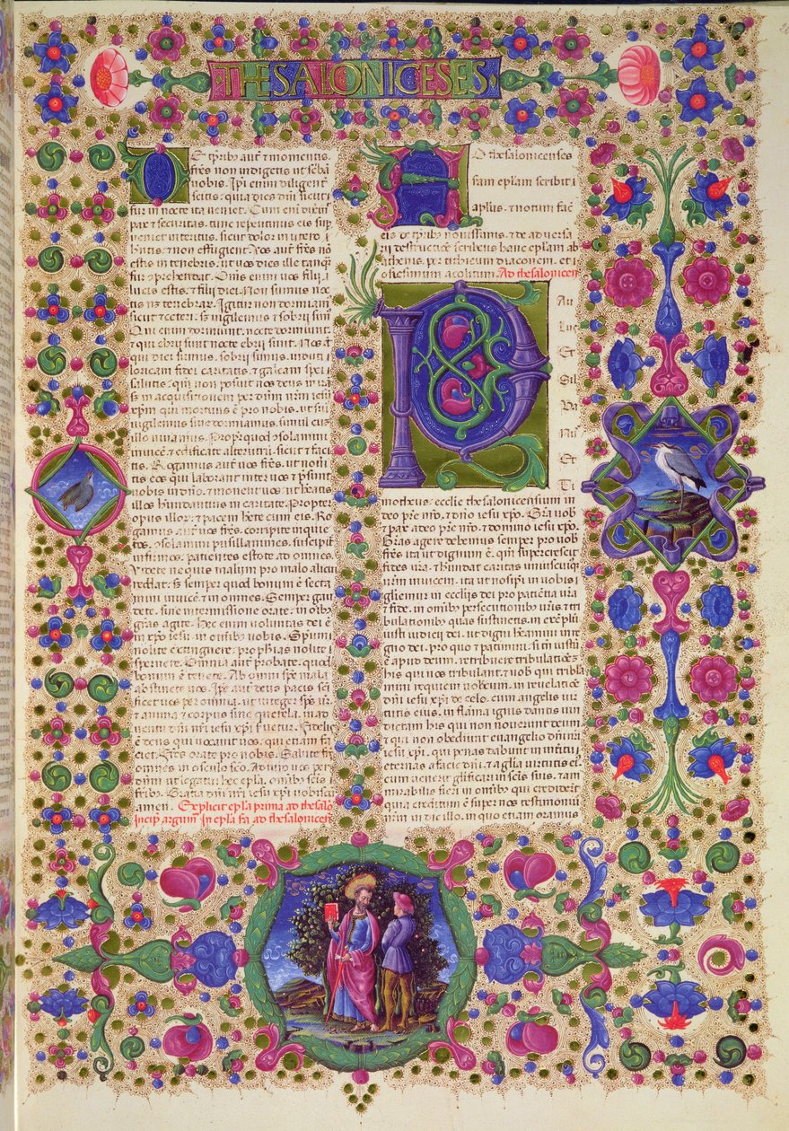 Second Letter from St. Paul to the Thessalonians, from the Borso d